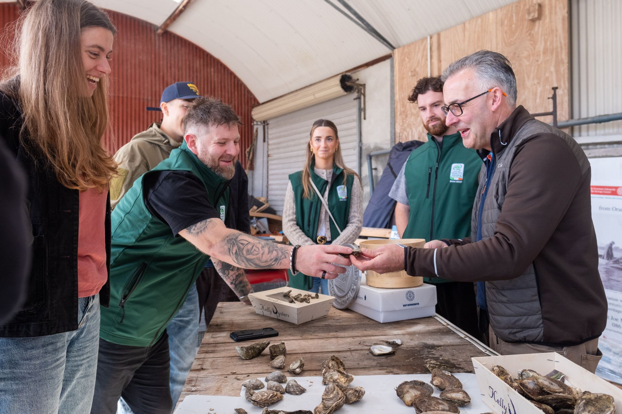 Grad at Oyster Event (Source Bord Bia)
